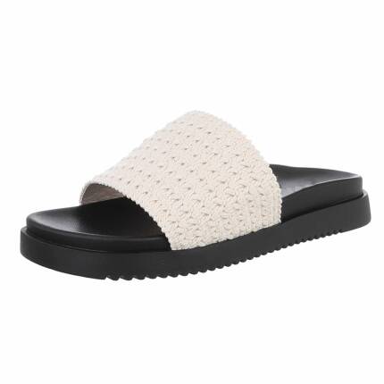 Damen Pantoletten - beige