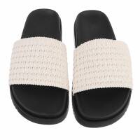 Damen Pantoletten - beige