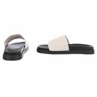 Damen Pantoletten - beige