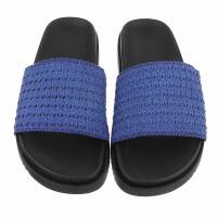 Damen Pantoletten - blue
