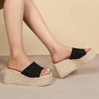 Damen Keilsandaletten - black