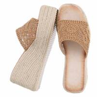 Damen Keilsandaletten - khaki