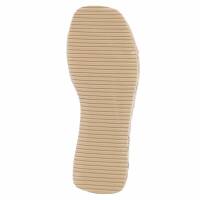 Damen Keilsandaletten - khaki