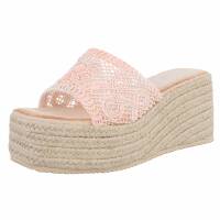 Damen Keilsandaletten - pink