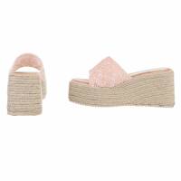 Damen Keilsandaletten - pink