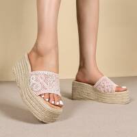 Damen Keilsandaletten - pink