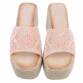 Damen Keilsandaletten - pink