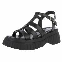 Damen Keilsandaletten - black