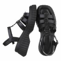 Damen Keilsandaletten - black