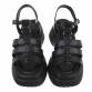 Damen Keilsandaletten - black