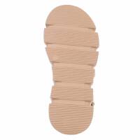 Damen Keilsandaletten - beige