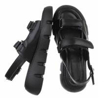 Damen Keilsandaletten - black