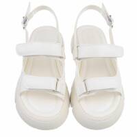 Damen Keilsandaletten - white