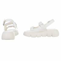 Damen Keilsandaletten - white