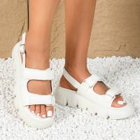 Damen Keilsandaletten - white