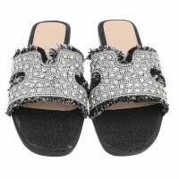 Damen Flache Sandalen - black