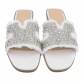 Damen Flache Sandalen - white