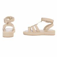 Damen Keilsandaletten - apricot