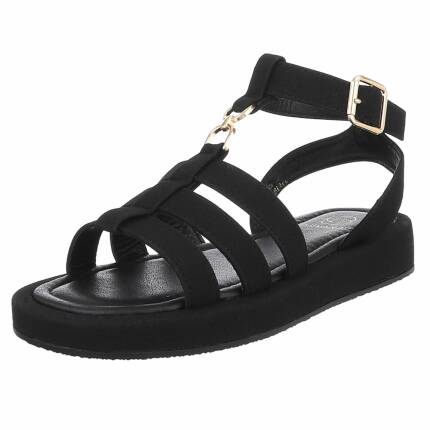 Damen Keilsandaletten - black
