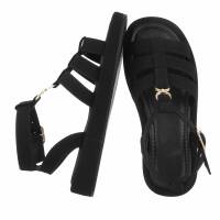 Damen Keilsandaletten - black