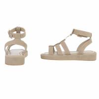 Damen Keilsandaletten - khaki