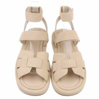 Damen Keilsandaletten - apricot