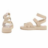 Damen Keilsandaletten - apricot