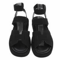 Damen Keilsandaletten - black