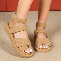 Damen Keilsandaletten - camel