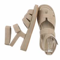 Damen Keilsandaletten - khaki