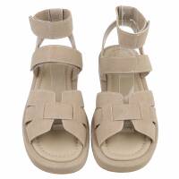 Damen Keilsandaletten - khaki