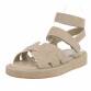 Damen Keilsandaletten - khaki