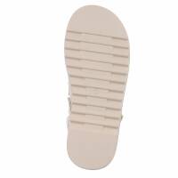 Damen Keilsandaletten - beige