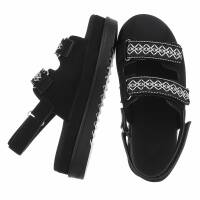 Damen Keilsandaletten - black