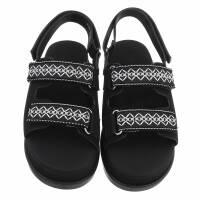 Damen Keilsandaletten - black
