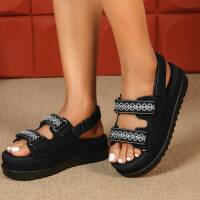 Damen Keilsandaletten - black