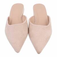 Damen Flache Sandalen - beige