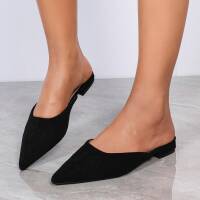 Damen Flache Sandalen - black