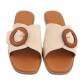 Damen Flache Sandalen - beige