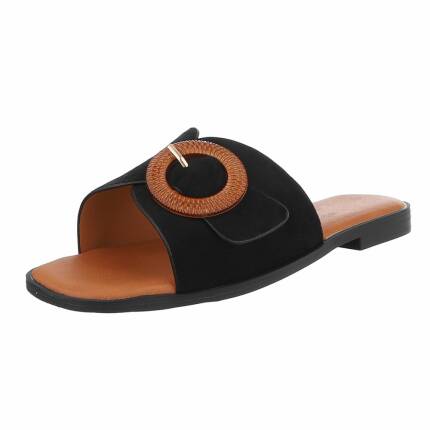 Damen Flache Sandalen - black