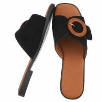 Damen Flache Sandalen - black