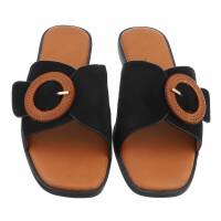 Damen Flache Sandalen - black