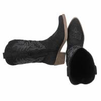 Damen Western- & Bikerboots - blackjeans