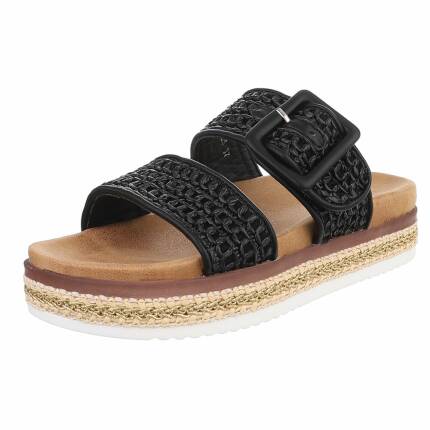 Damen Keilsandaletten - black