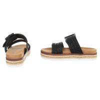 Damen Keilsandaletten - black