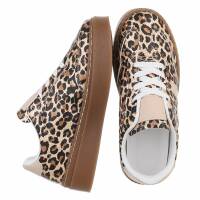 Damen Low-Sneakers - leopard