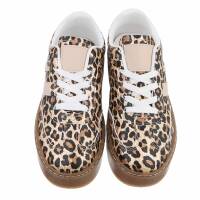 Damen Low-Sneakers - leopard