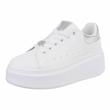Damen Low-Sneakers - silver