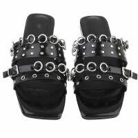 Damen Flache Sandalen - black