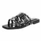 Damen Flache Sandalen - black